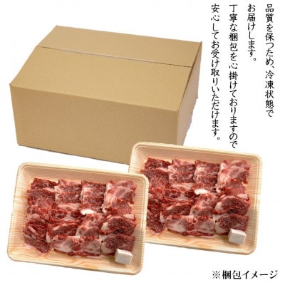 飛騨牛カルビ焼肉用 計1000g(500g×2パック)　小分け　牛脂付き