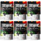 酵素サプリメント 炭酵素ファイバー KUROBIO コエンザイムQ10、サラシア 6袋(6ヶ月分)
