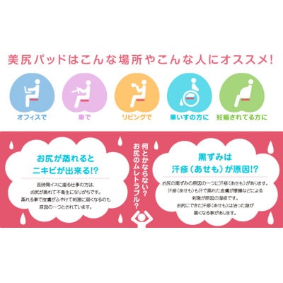 美尻パッド　スカイブルー