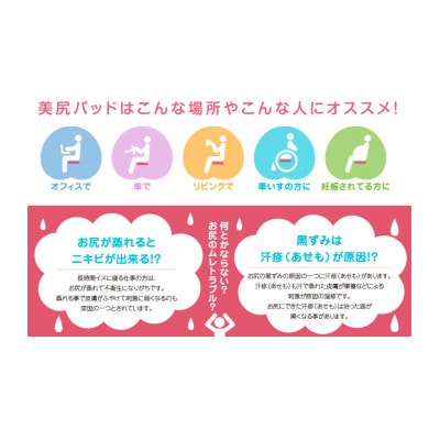 美尻パッド　留紺(とめこん)