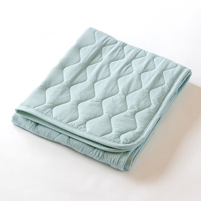 消臭吸汗効果のあるベッドパッド　ブルー