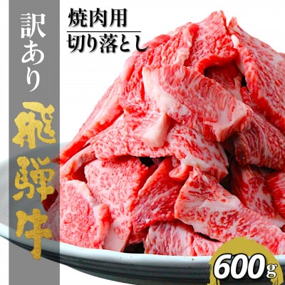 【訳あり】飛騨牛切り落し焼肉用600g