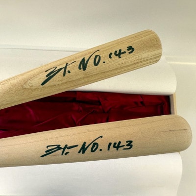 養老鉄道豪華小型打棒一式(ミニチュアバット2本組セット)