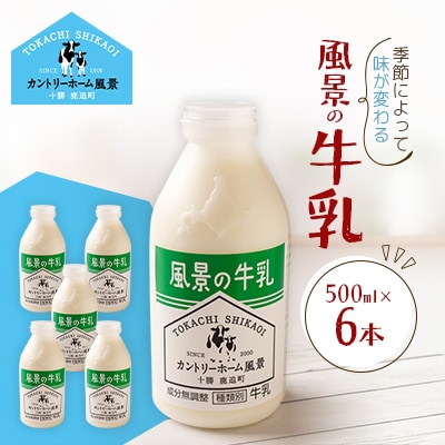 風景の牛乳 500ml×6本