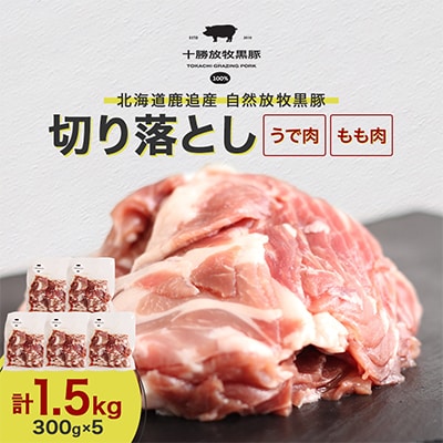 黒豚　切り落とし(うでもも)300g×5