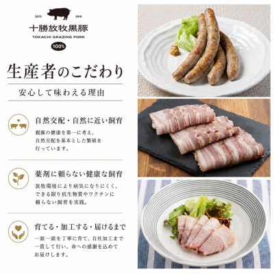 十勝放牧黒豚 極上バルセット	 7種入り(ソーセージ、ハンバーグ、ベーコン、ハム、ラクレットチーズ)