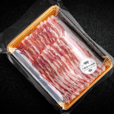 【毎月定期便】十勝放牧黒豚 炒め物用 スライス肉(ロース・バラ)計1,200g全10回