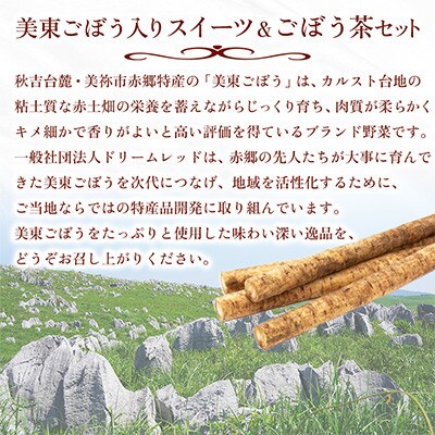 美東ごぼう入り スイーツ & ごぼう茶 セット