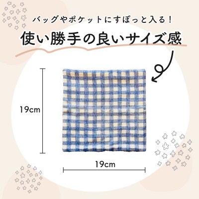 赤ちゃんのガーゼハンカチ3枚セット(Dセット)【ベビー用品】　[135B02-04]