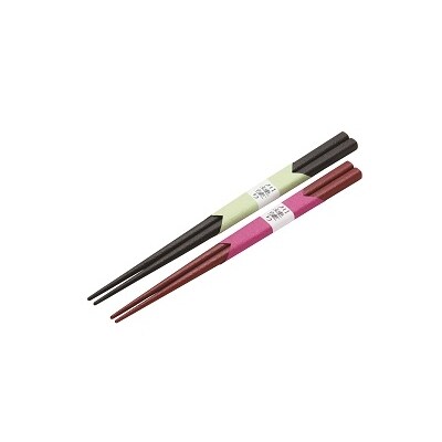 川連漆器　夫婦乾漆箸　2膳1組[B5903]