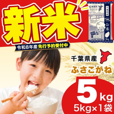 【新米先行予約】令和8年産 ふさこがね 5kg(5kg×1袋) 千葉県神崎町産 白米 9月上旬発送