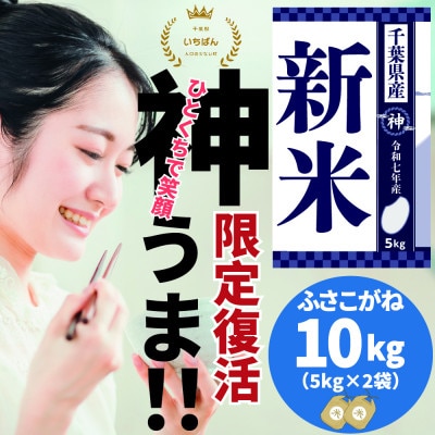 《 12月発送分・令和7年産 新米 》千葉県神崎町産 ふさこがね 10kg(5kg×2袋)