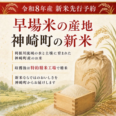 【2026年9月上旬より発送予定】令和8年産 神崎町産 ふさおとめ 白米 5kg(5kg×1袋)