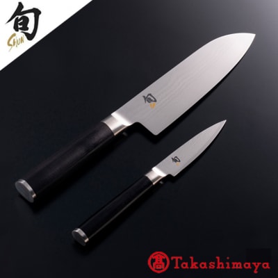【59E0483】〈貝印〉旬Shun Classic 2本セットA(三徳包丁 175mm&ペティナイ