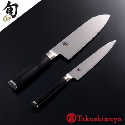 【59E0494】〈貝印〉旬Shun Classic 2本セットB (三徳包丁 175mm&ユーティ