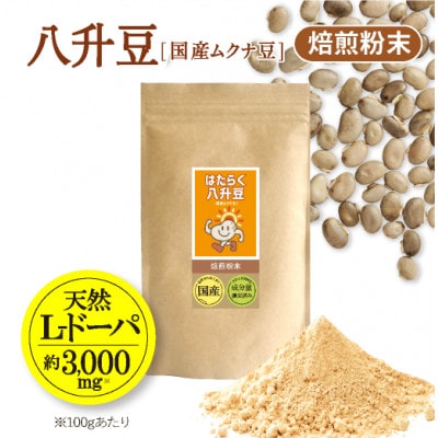 国産八升豆[国産ムクナ豆]粉末 300g×1袋【老舗生薬屋の無添加八升豆】