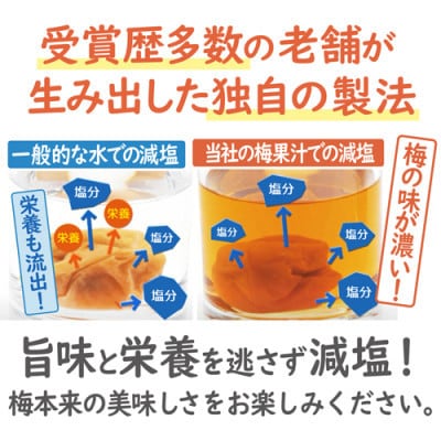 特選A級 紀州南高梅 味わい4種 甘めセット800g 千年の知恵 梅干し 和歌山県産 紀州ほそ川