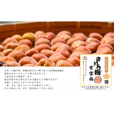 まけん梅(R) はちみつ漬 蜜宝梅 2kg(500g×4) 塩分約5% 紀州南高梅 ご家庭用 梅干し