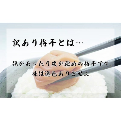 訳あり梅干　はちみつ漬蜜宝梅(R)　3kg(500g×6)紀州南高梅　ご家庭用　塩分約5%