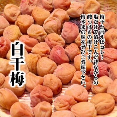 紀州南高梅　白干梅　1100g　家庭用(B級、C級)