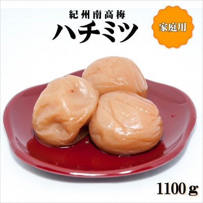 紀州南高梅　はちみつ梅　1100g　家庭用(B級、C級)