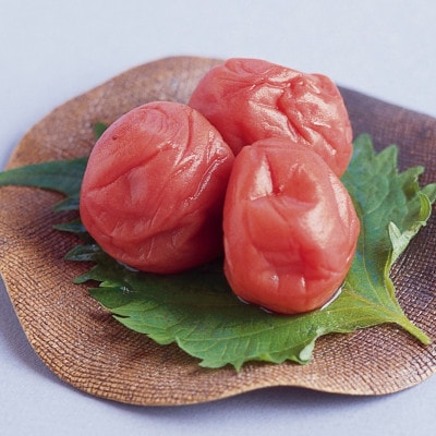 贈答用　木箱入　紀州薬師梅　しそ漬梅　360g