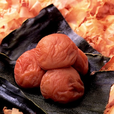 贈答用　木箱入 紀州薬師梅　『海』昆布と鰹の海の味　360g