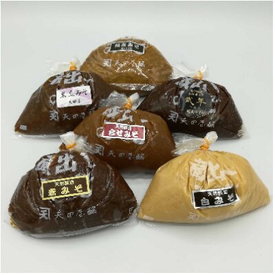 天田屋　6種味噌詰め合わせ(500g×6種類=3.0kg)