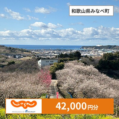 【じゃらんふるさと納税クーポン】 和歌山県みなべ町でつかえる42,000円 クーポン