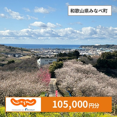 【じゃらんふるさと納税クーポン】 和歌山県みなべ町でつかえる105,000円 クーポン