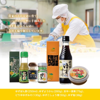 【ふるさと納税】ゆず6品詰め合わせ　宮崎県　西米良村　柚子加工品
