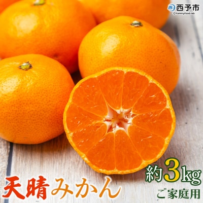 愛媛県明浜産　天晴みかん(温州みかん) 3kg