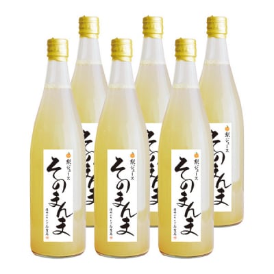 飲む梨!! 信州産　南水梨　100%そのまんま梨ジュース　6本入