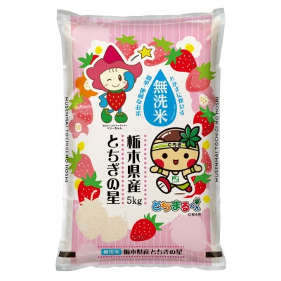 栃木県鹿沼市産　とちぎの星　無洗米　5kg