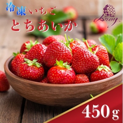 【有機JAS認証いちご使用】冷凍いちご とちあいか  450g×1パック
