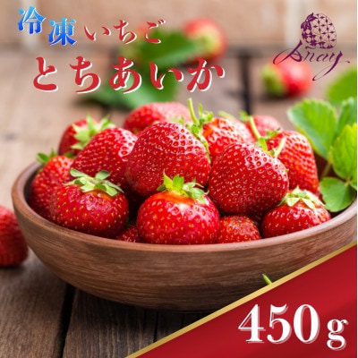 【有機JAS認証いちご使用】冷凍いちご とちあいか  450g×1パック