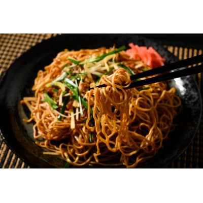 石川製麺所オリジナル「低加水細麺焼きそば」ハリガネ　6食セット