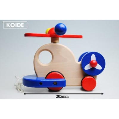 【国産天然素材】木製おもちゃ ヘリコプター