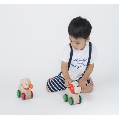 【国産天然素材】木製おもちゃ メロディワンワン