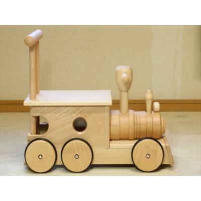 【国産天然素材】木製おもちゃ 汽車ポッポ