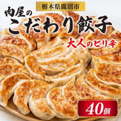 冷凍 生餃子 大人のピリ辛 肉屋の餃子(40個入り) 1パック