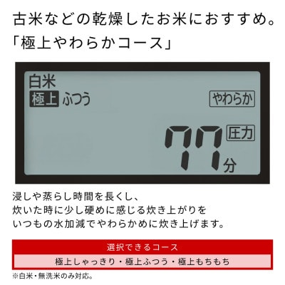 【圧力&スチームIHタイプ　ふっくら御膳】(5.5合)　RZ-V100KM(K)