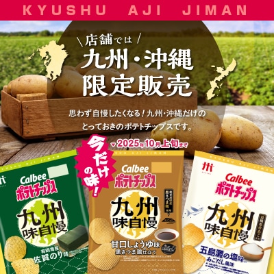 カルビーポテトチップス九州味自慢 有明海産佐賀のり味 12袋　K194-003_02