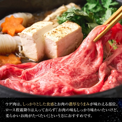 北海道産　星空の黒牛　ウデ肉　すき焼き用(600g)
