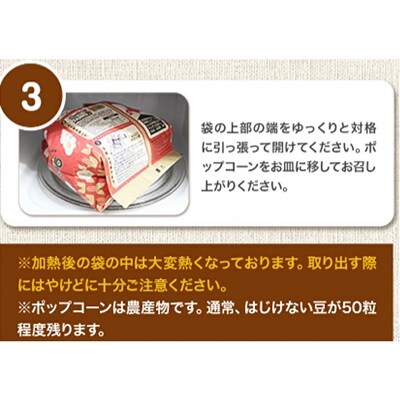北海道十勝　前田農産黄金のとうもろこし「十勝ポップコーン」3袋セット