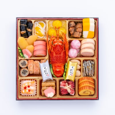 12/30・31配送 千賀屋おせち「福寿千」和風三段重 4～5人前 全59品 [035S05]