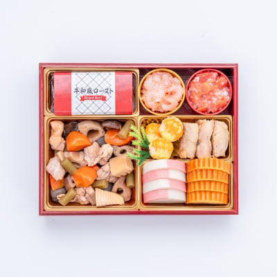 12/30・31配送 千賀屋おせち「慶福」和風三段重 3～4人前 全35品 [035S07]