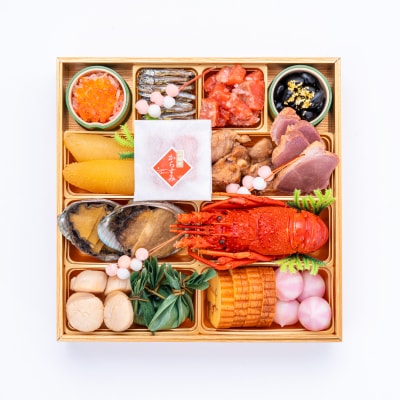 12/30・31配送 千賀屋おせち「慶壽」和風三段重　4～5人前 全41品 [035S08]