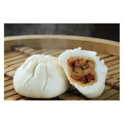 ブタまん・豚角煮まん・チャーシュー包・エビ入り焼売のセット(横浜中華街　江戸清)