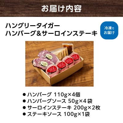 ハングリータイガー ハンバーグ&サーロインステーキ お取り寄せセット|横浜の名店の味